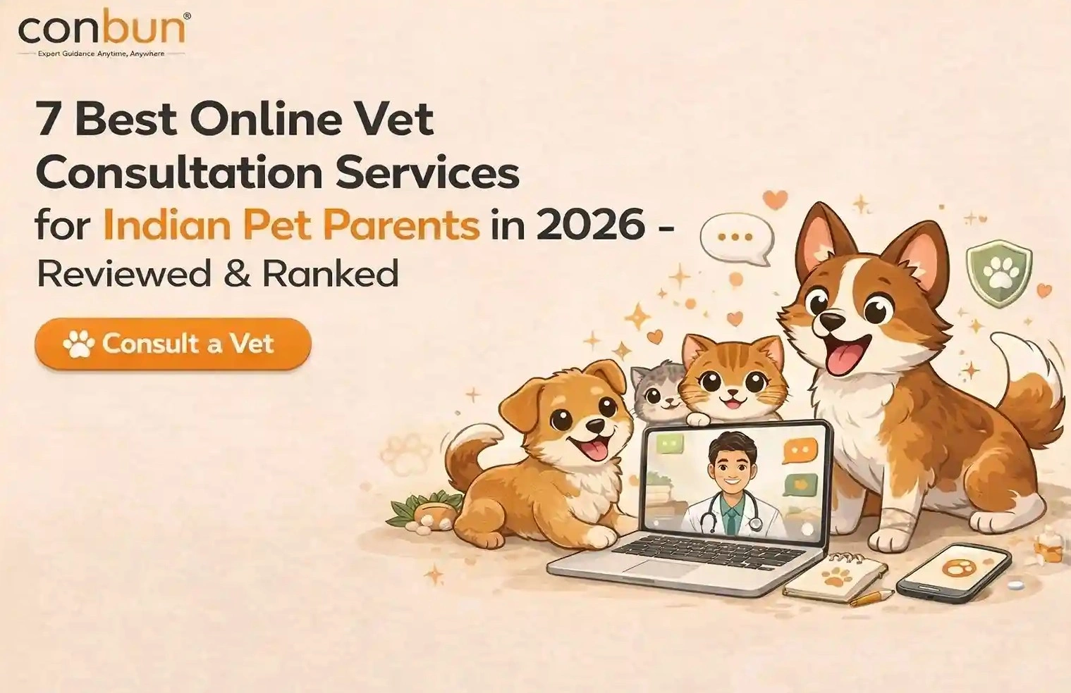 7 Best Online Vet Consultation Services for Indian Pet Parents in 2026 - Reviewed & Ranked